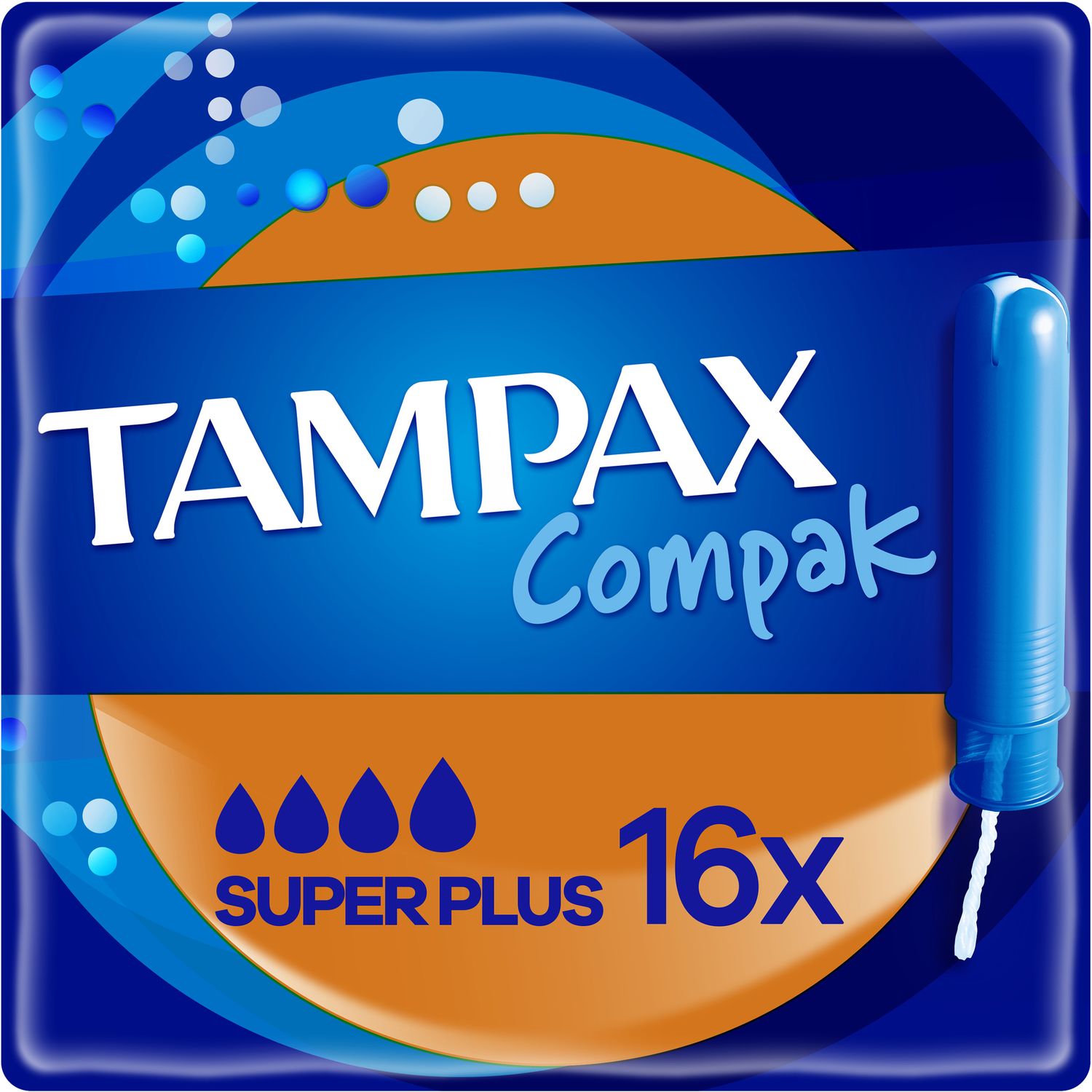 Тампоны Tampax Compak Super Plus с аппликатором 16 шт. - фото 1