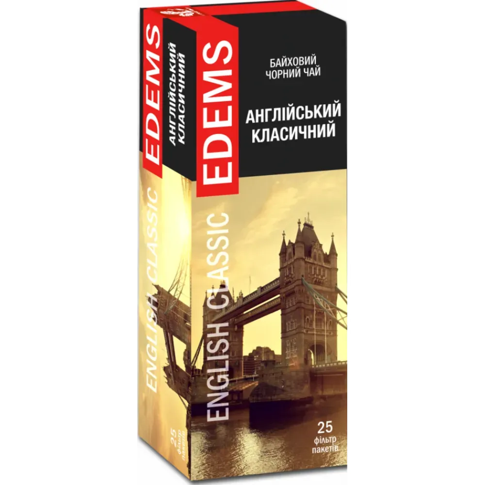 Чай черный Edems Английский классический 50 г (25 шт. х 2 г) (130089) - фото 2