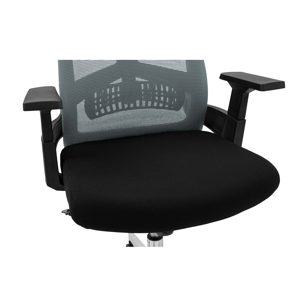 Крісло комп'ютерне Richman Токен Хром M-1 Tilt сітка чорний + сірий (RCM-1109) - фото 5