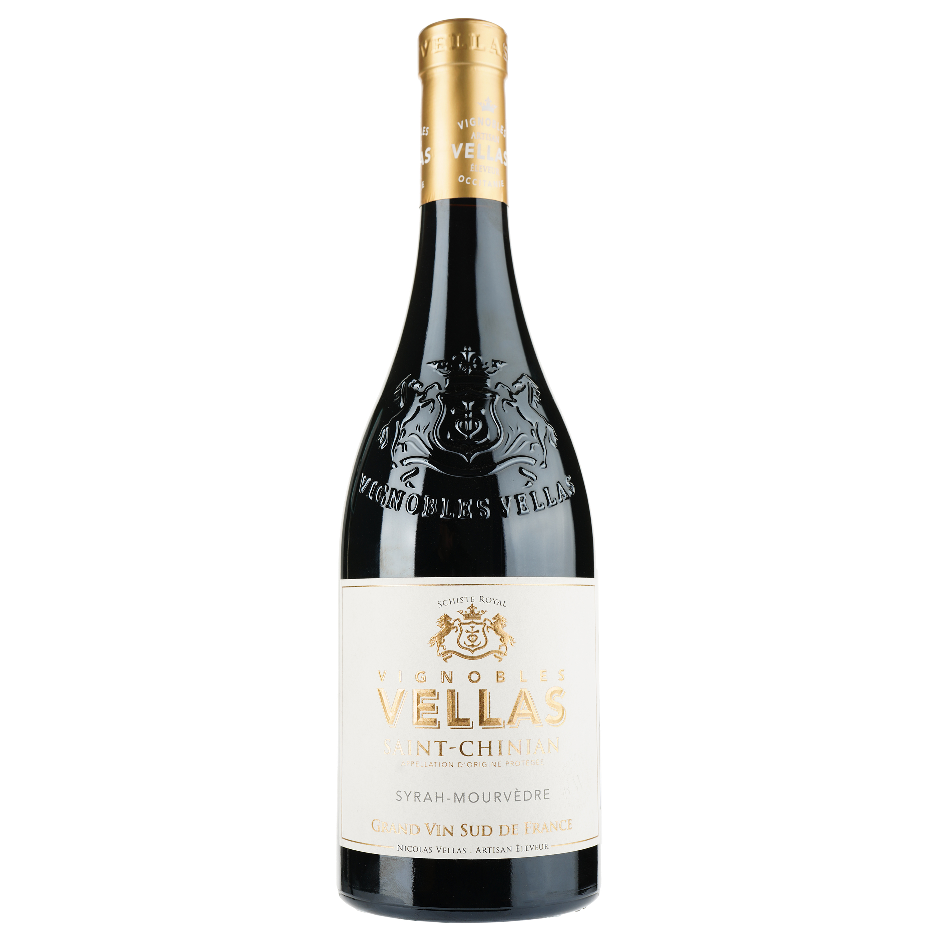 Вино Vignobles Vellas St Chinian 2019 AOP Saint Chinian, червоне, сухе, 0,75 л - фото 1