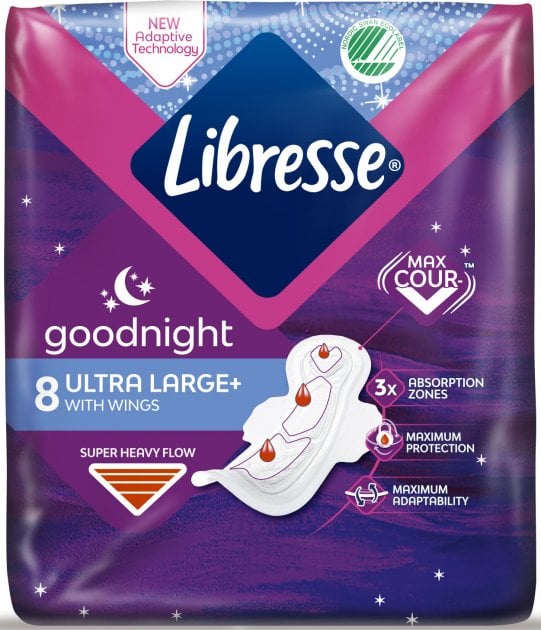 Гигиенические прокладки Libresse Ultra Goodnight Large ночные, 8 шт. - фото 2
