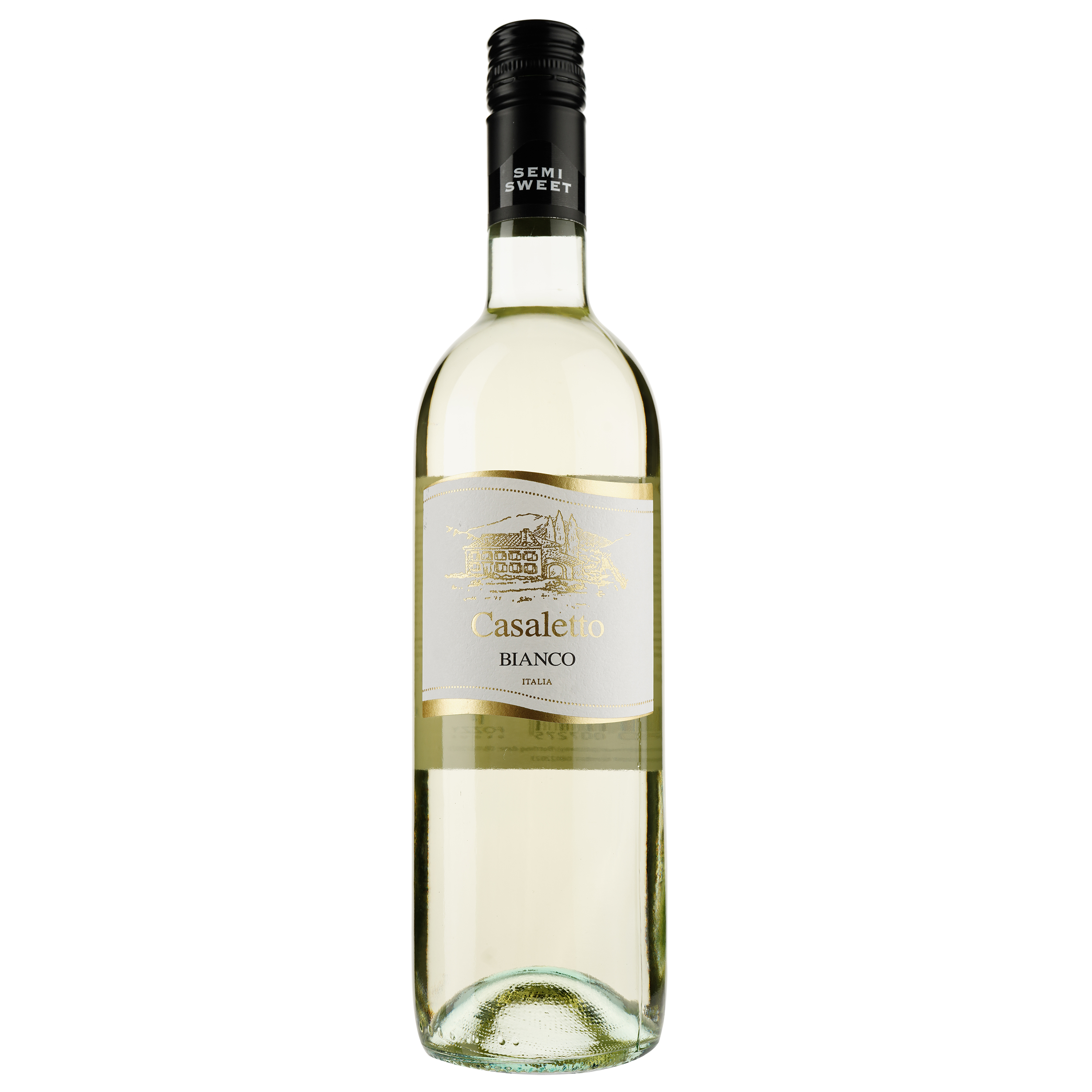 Вино Casaletto Bianco, біле, напівсолодке, 10,5%, 0,75 л - фото 1