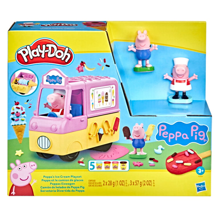 Игровой набор для творчества с пластилином Hasbro Плей-До Машинка с мороженым Свинки Пеппы (F3597) - фото 1