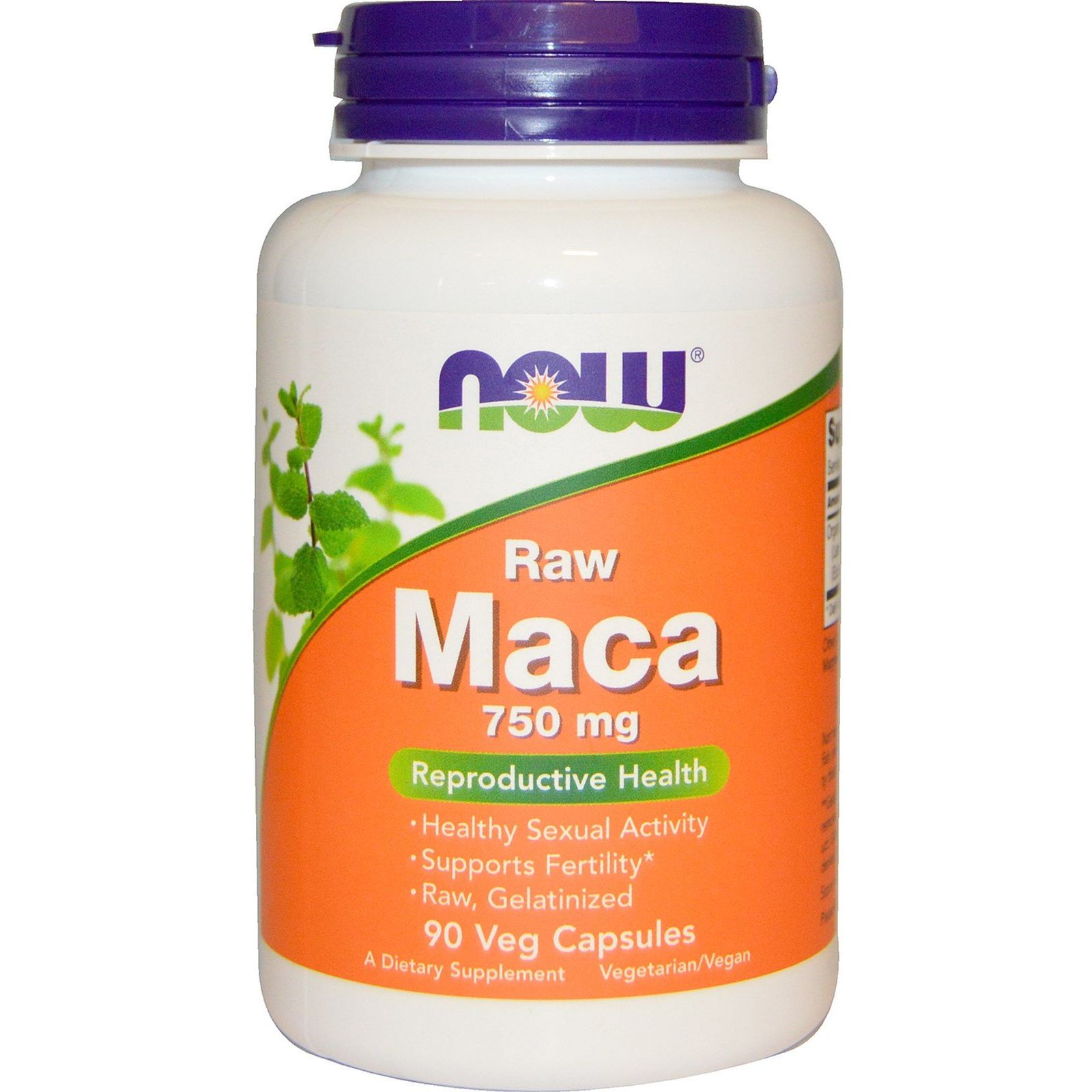 Натуральная добавка Мака перуанская Now Maca Reproductive Health 750 мг 90 капсул - фото 1