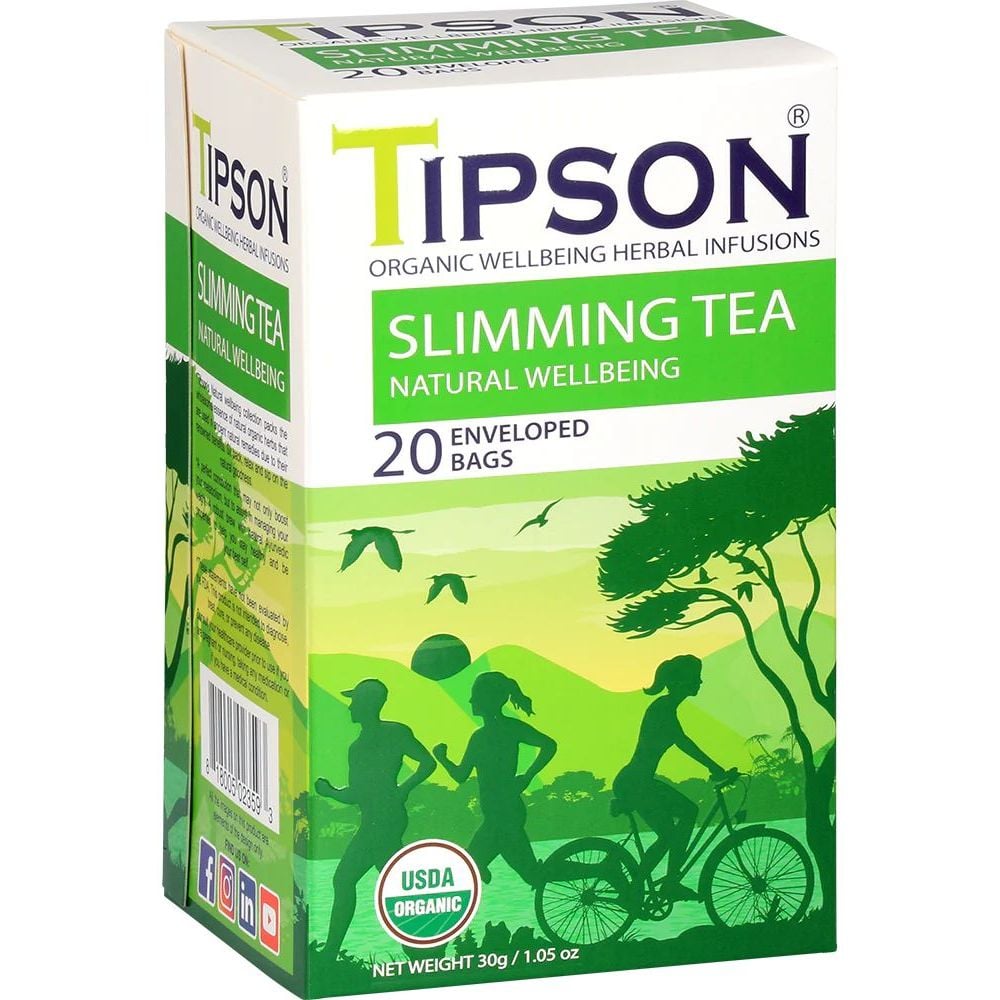 Суміш трав'яна Tipson Slimming Tea, 30 г (20 шт. х 1.5 г) (896900) - фото 2