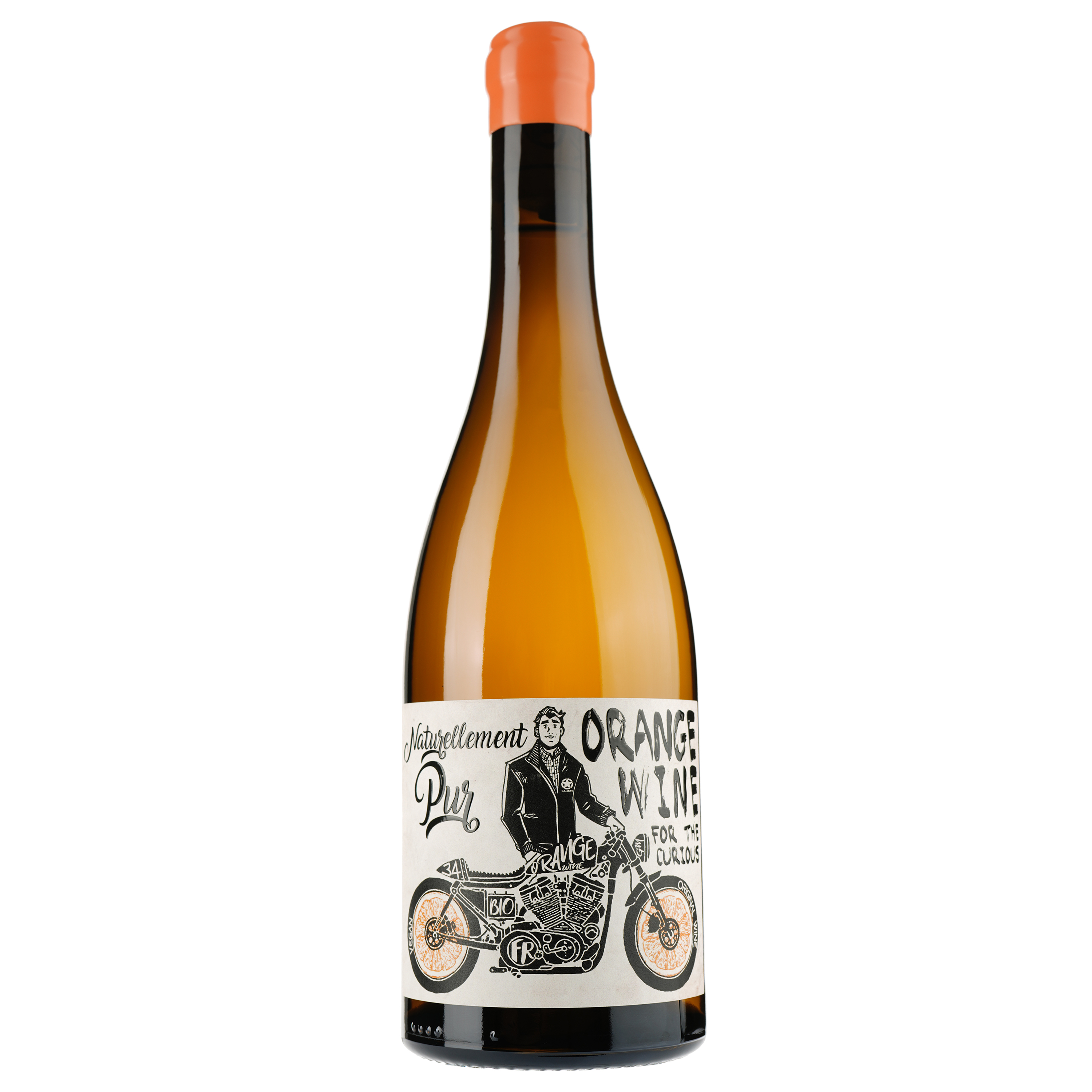Вино Naturellement Pur Orange Wine For The Curious Vin de France, белое, сухое, 0,75 л - фото 1