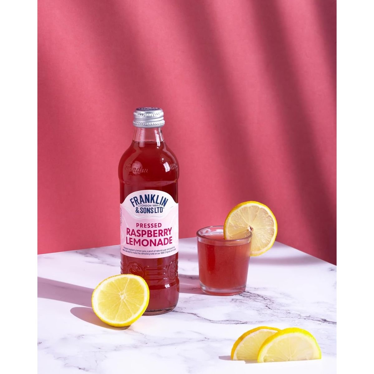 Напій Franklin & Sons Pressed Raspberry Lemonade безалкогольний 275 мл - фото 5