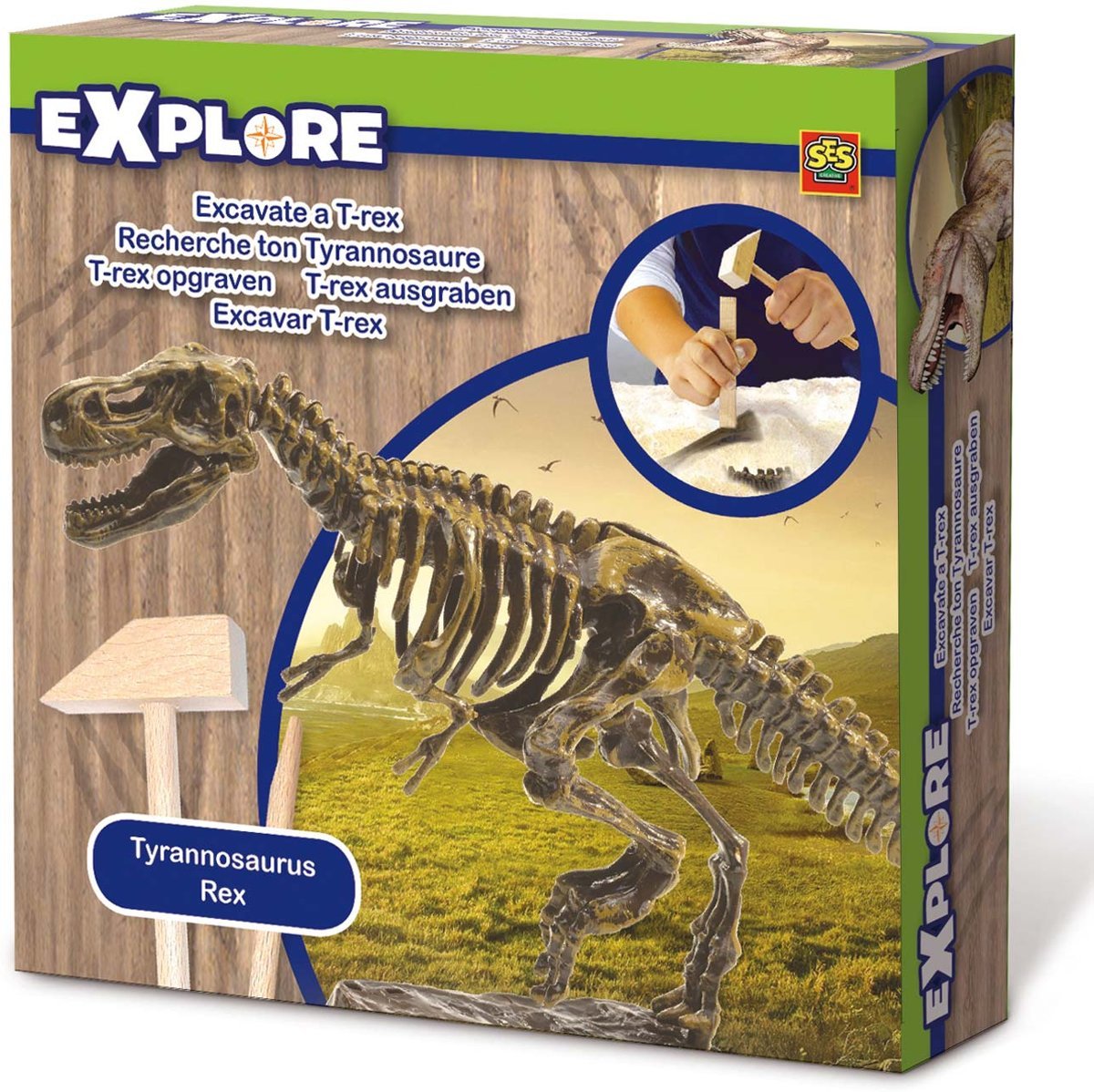Игровой набор Ses Creative Исследователь Раскопки скелета Тираннозавра (25028S) - фото 1