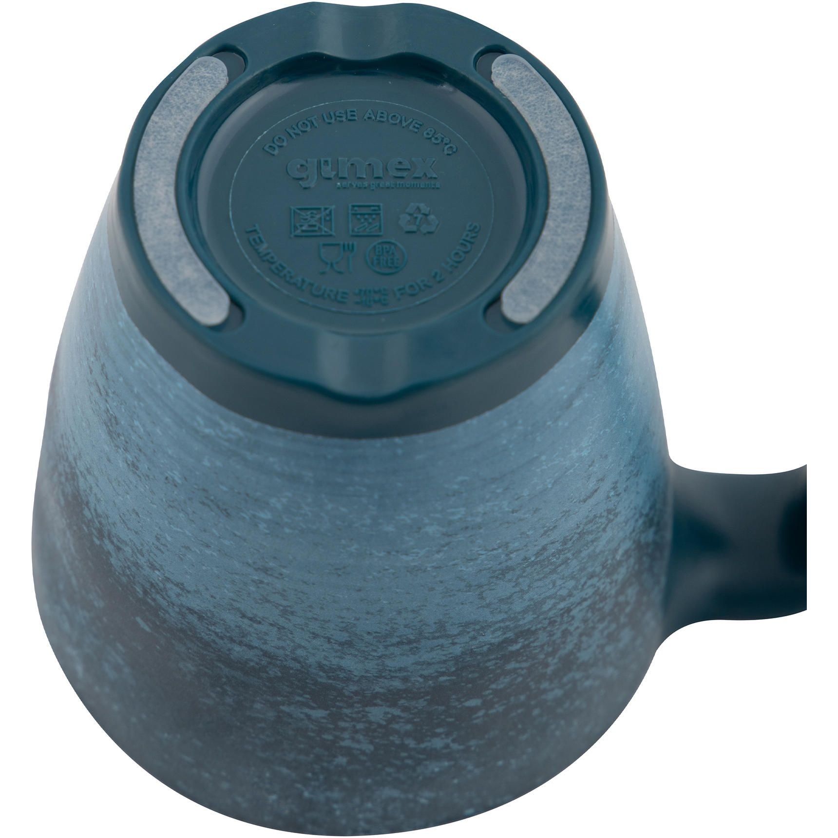 Набор чашек Gimex Mug Stone Dark Blue 300 мл 4 шт. (6917120) - фото 2