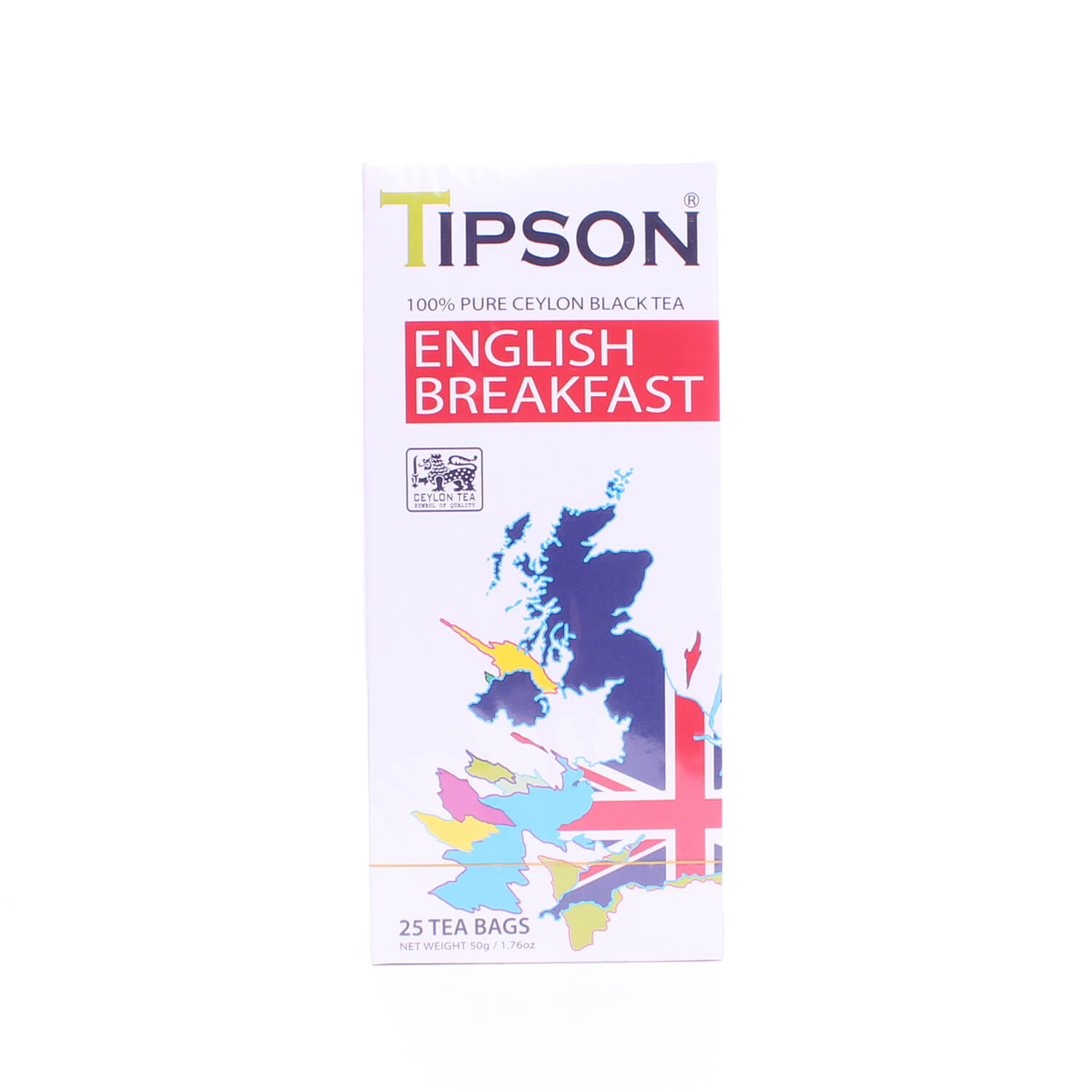 Чай чорний Tipson English Breakfast цейлонський, 25 пакетиків (726003) - фото 1