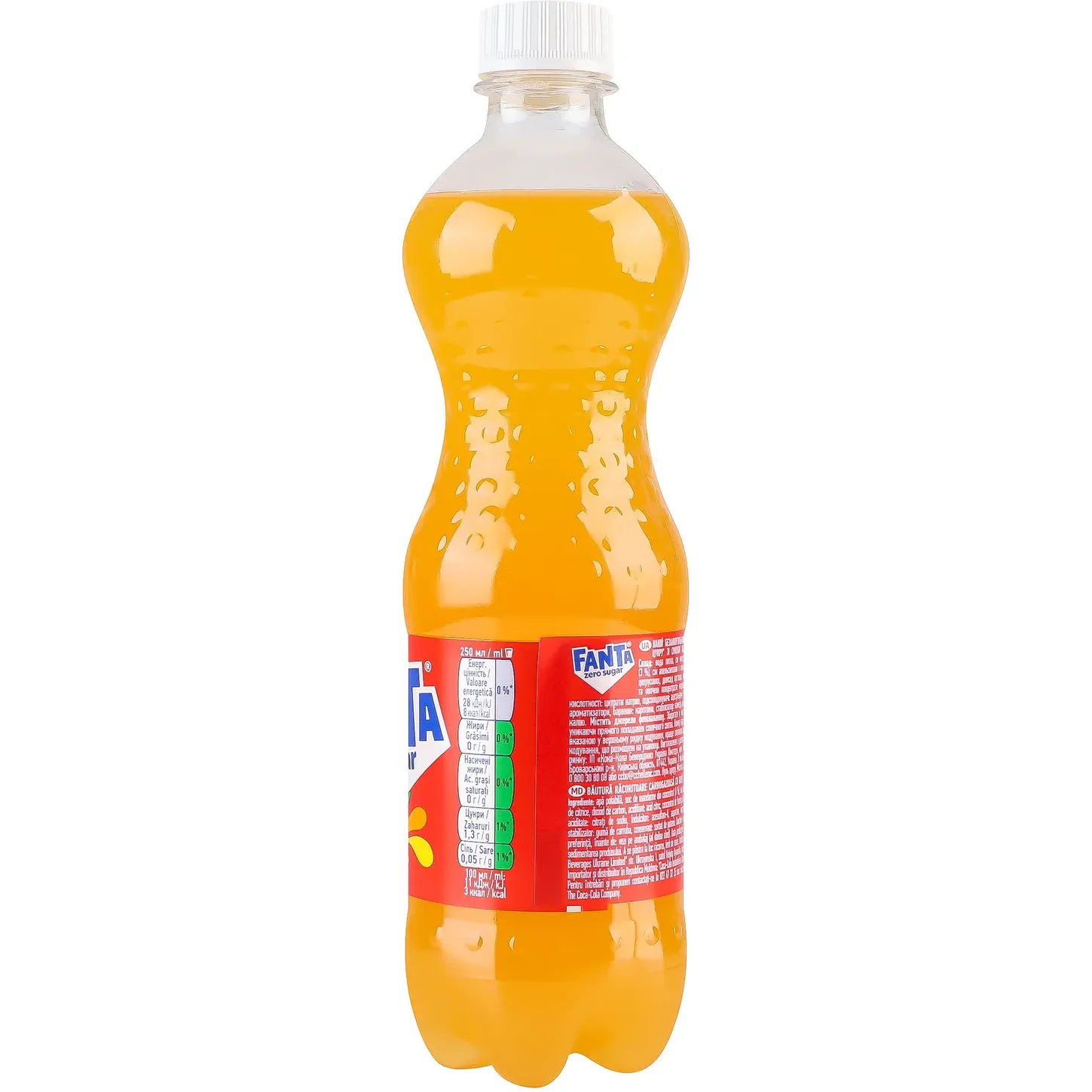 Напій безалкогольний Fanta Mandarin Zero sugar сильногазований 0.5 л (953752) - фото 3