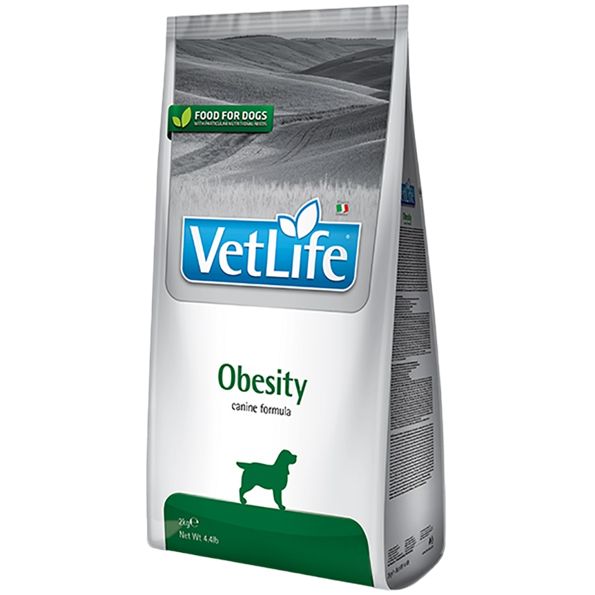 Сухой корм для собак Farmina Vet Life Obesity для снижения лишнего веса 2 кг - фото 1