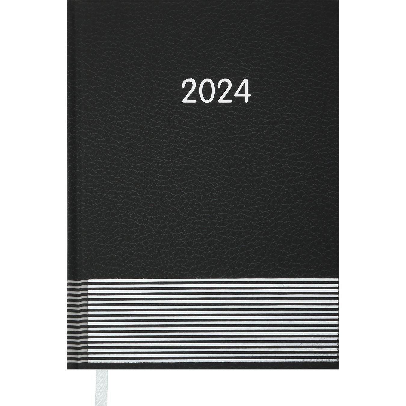 Щоденник датований Buromax Parallel 2024 A5 чорний (BM.2107-01) - фото 1