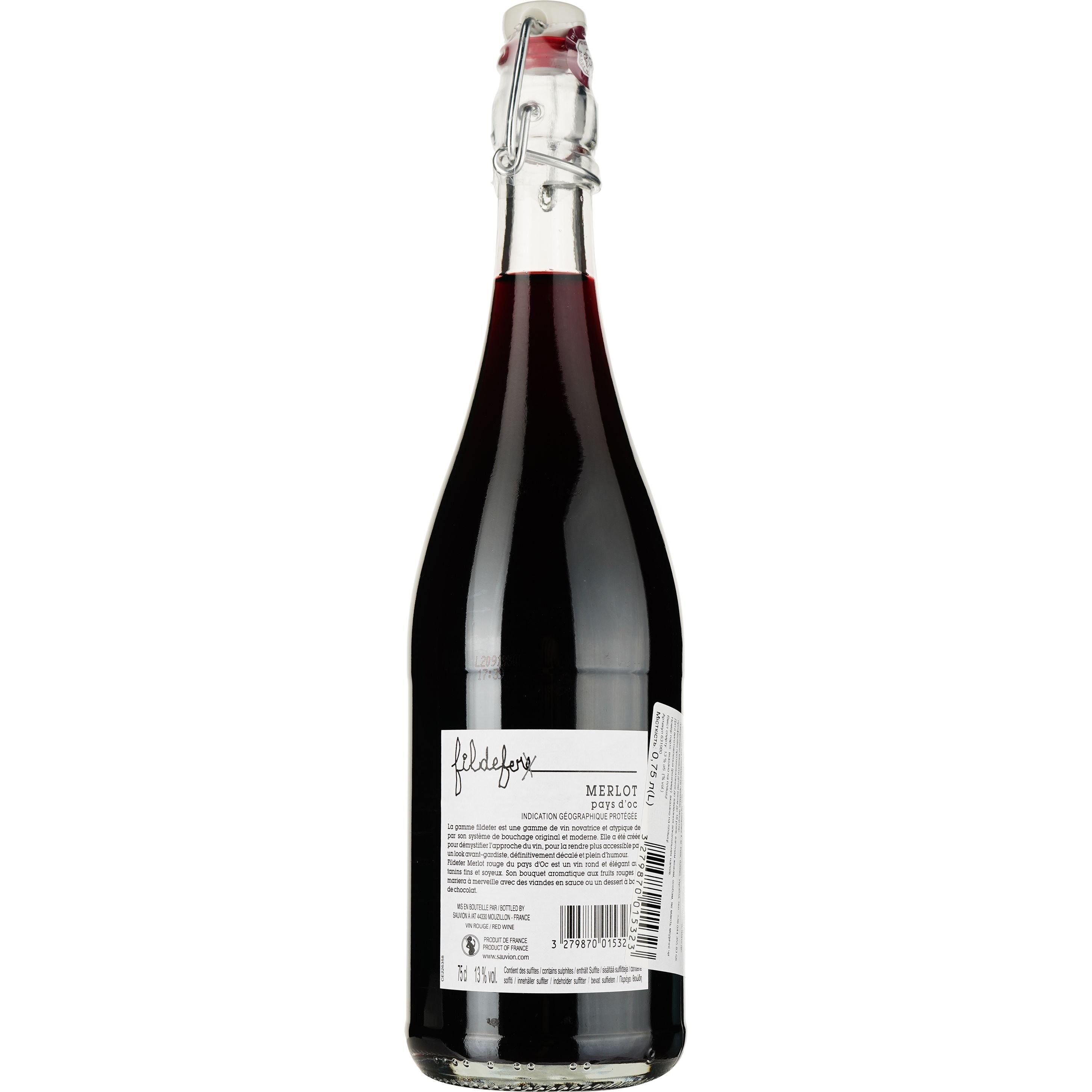 Вино Fildefere Merlot 2022 IGP Pays D'OC красное сухое 0.75 л - фото 2