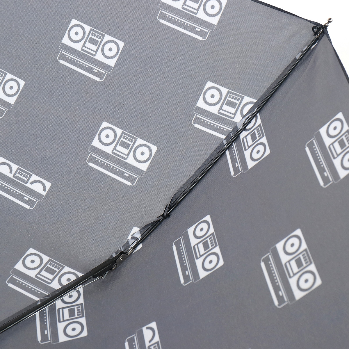Женский складной зонтик полный автомат Art Rain 100 см черный - фото 5