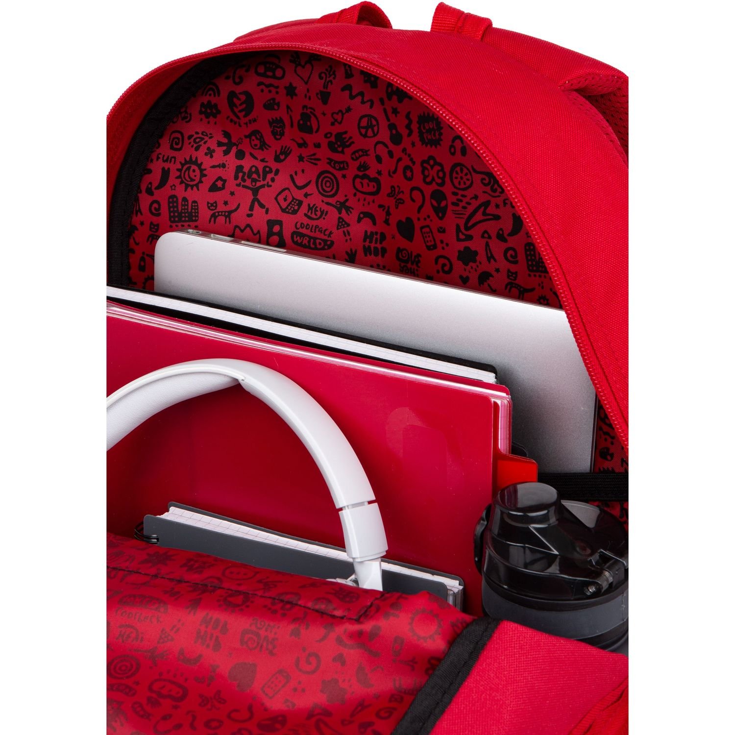 Рюкзак CoolPack Rіder Rpet Red, 27 л, 44x33x19 см (F059642) - фото 6