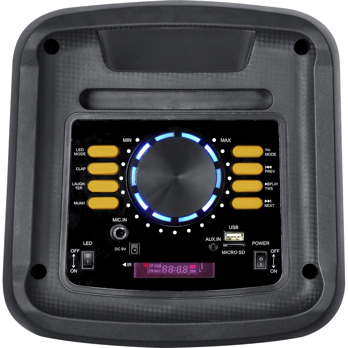 Портативна акустична система BiG JB300FLAME PartyBox два радіомікрофони караоке - фото 3