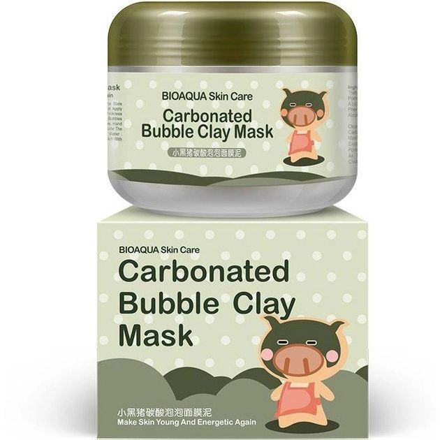 Маска для обличчя Bioaqua Carbonated Bubble Clay Mask,100 мл - фото 4