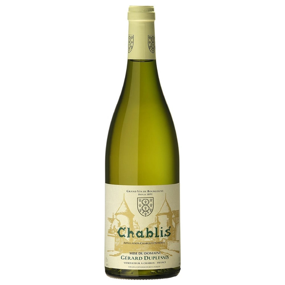 Вино Gerard Duplessis Chablis 2020, белое, сухое, 0,75 л - фото 1