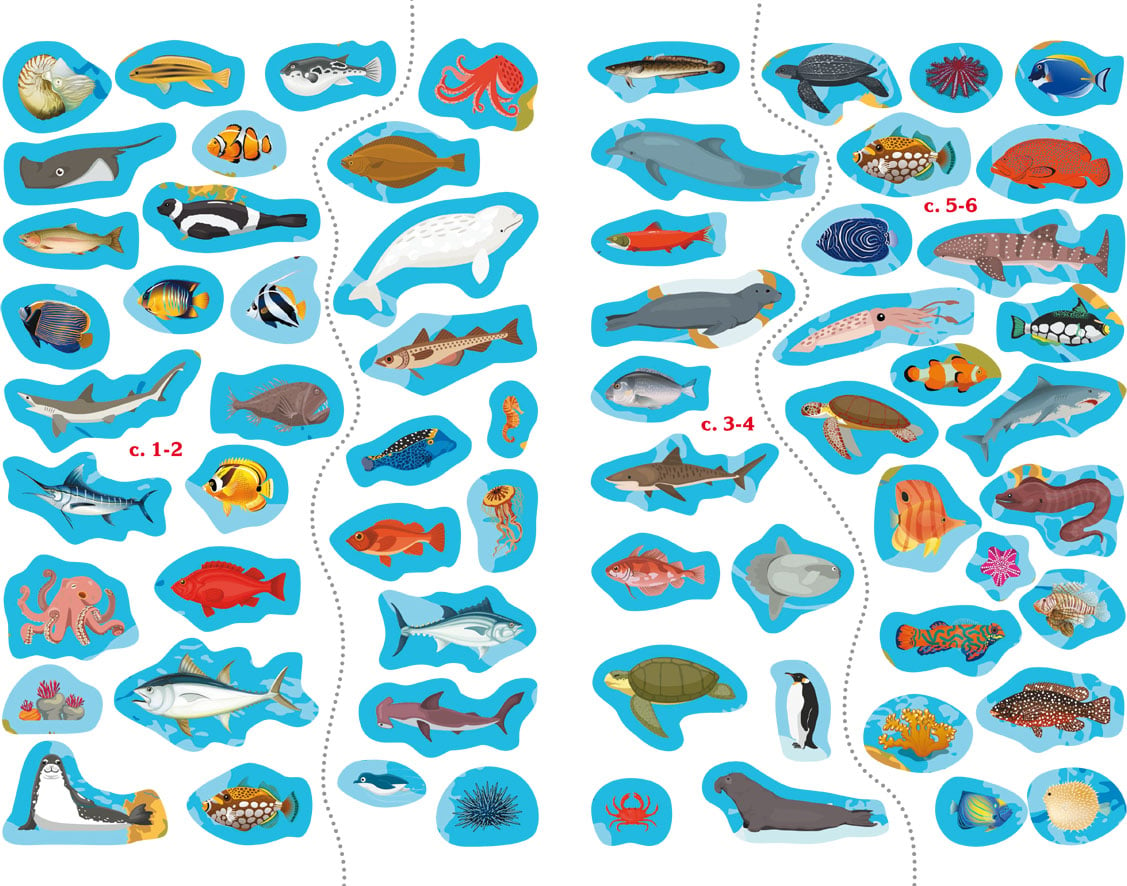 Книга Кристал Бук Атлас океанов с многоразовыми наклейками (F00022071) - фото 4