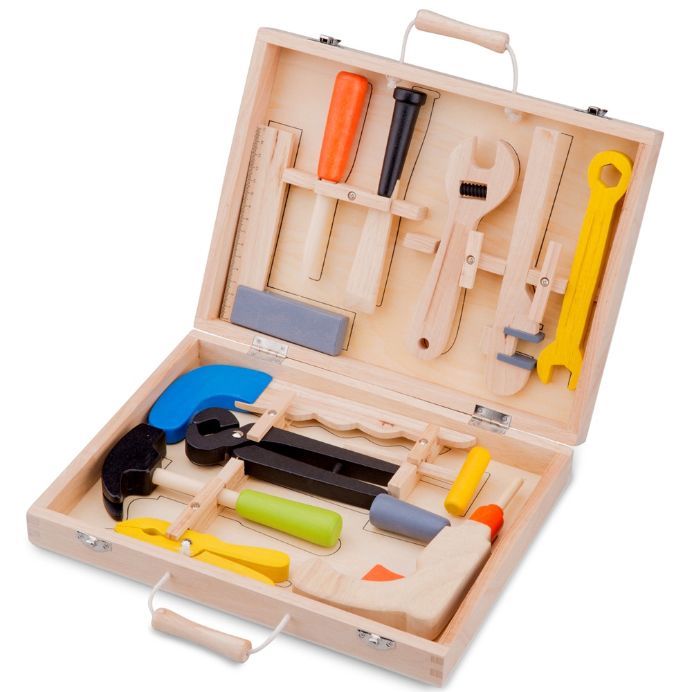 Игровой набор столярных инструментов New Classic Toys, 12 предметов (18281) - фото 1