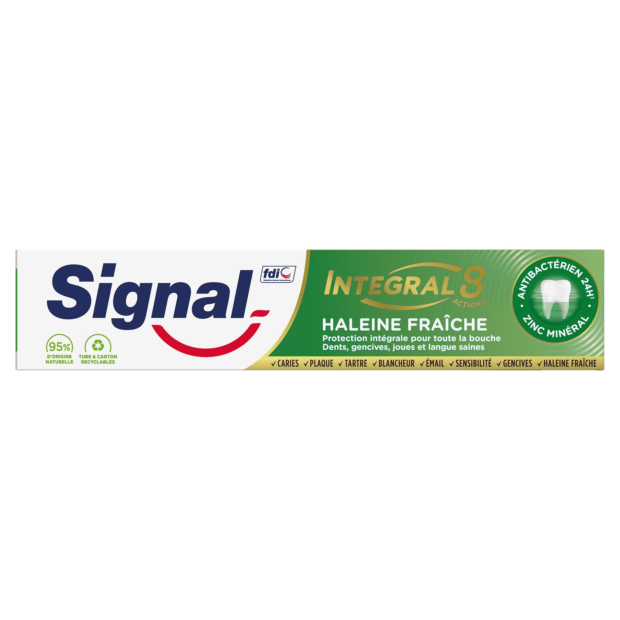 Зубна паста Signal Integral 8 Природна Свіжість, 75 мл - фото 1