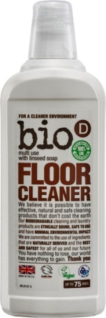 Органическое моющее средство для пола Bio-D Floor Cleaner with Linseed Oil, с льняным маслом, 750 мл - фото 1