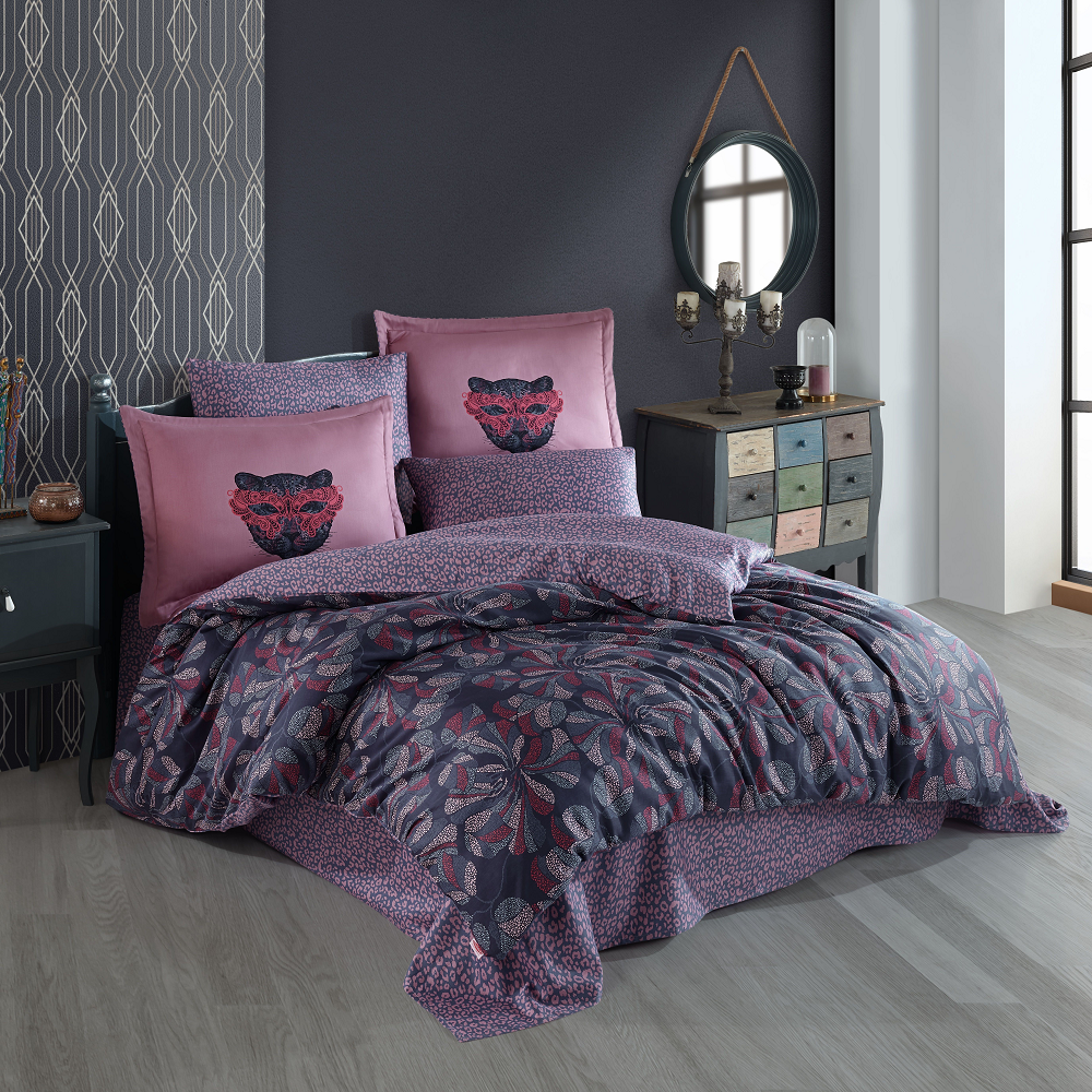 Комплект постельного белья Hobby Exclusive Sateen Caprice, евростандарт, розовый - фото 1