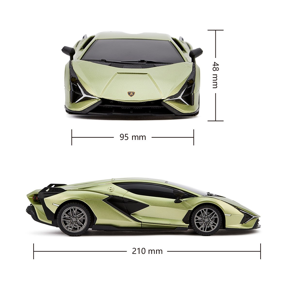 Автомобиль KS Drive на р/у Lamborghini Sian 1:24, 2.4Ghz зеленый (124GLSG) - фото 6