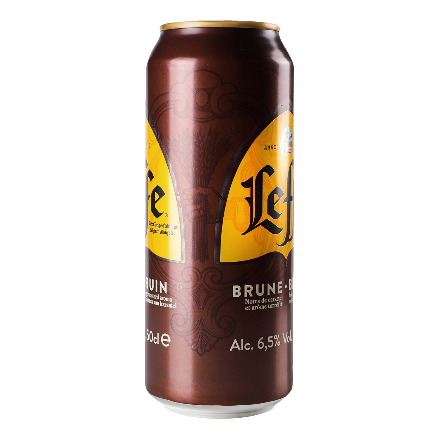 Пиво Leffe Brune, темное, 6,5%, ж/б, 0,5 л (478576) - фото 3