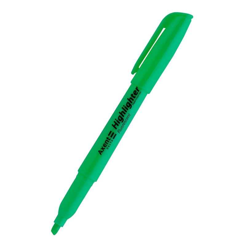 Набор текстовых маркеров Axent Delta Highlighter клиновидных 2-4 мм 4 шт. (D2503-40) - фото 3