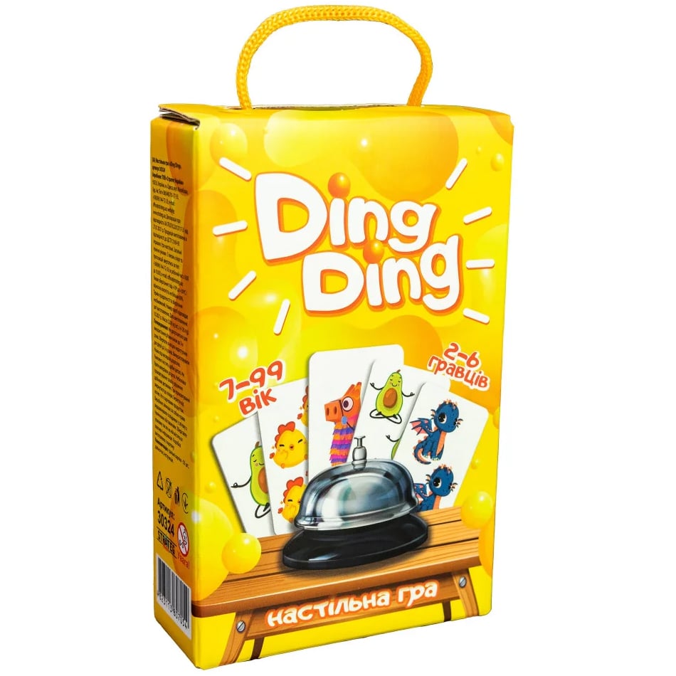 Настільна гра Strateg Ding Ding, укр. мова (30324) - фото 1