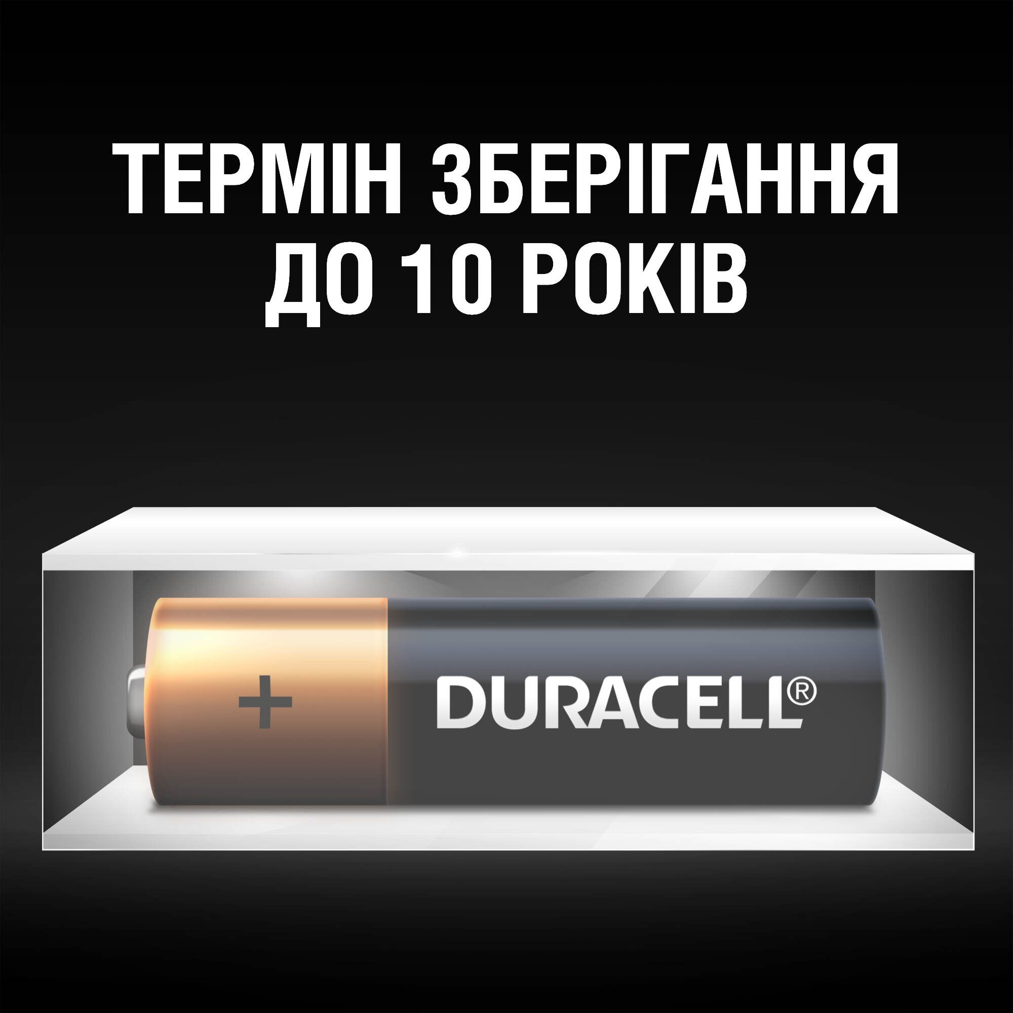 Лужні батарейки пальчикові Duracell Basic 1.5 V АA LR6/MN1500, 10 шт. (5000394152496) - фото 7