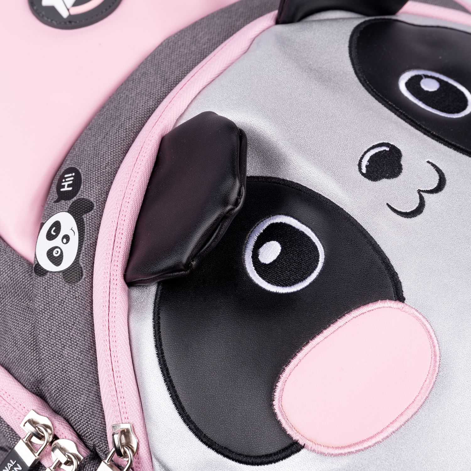 Рюкзак Yes TS-42 Hi panda, серый с розовым (554676) - фото 11