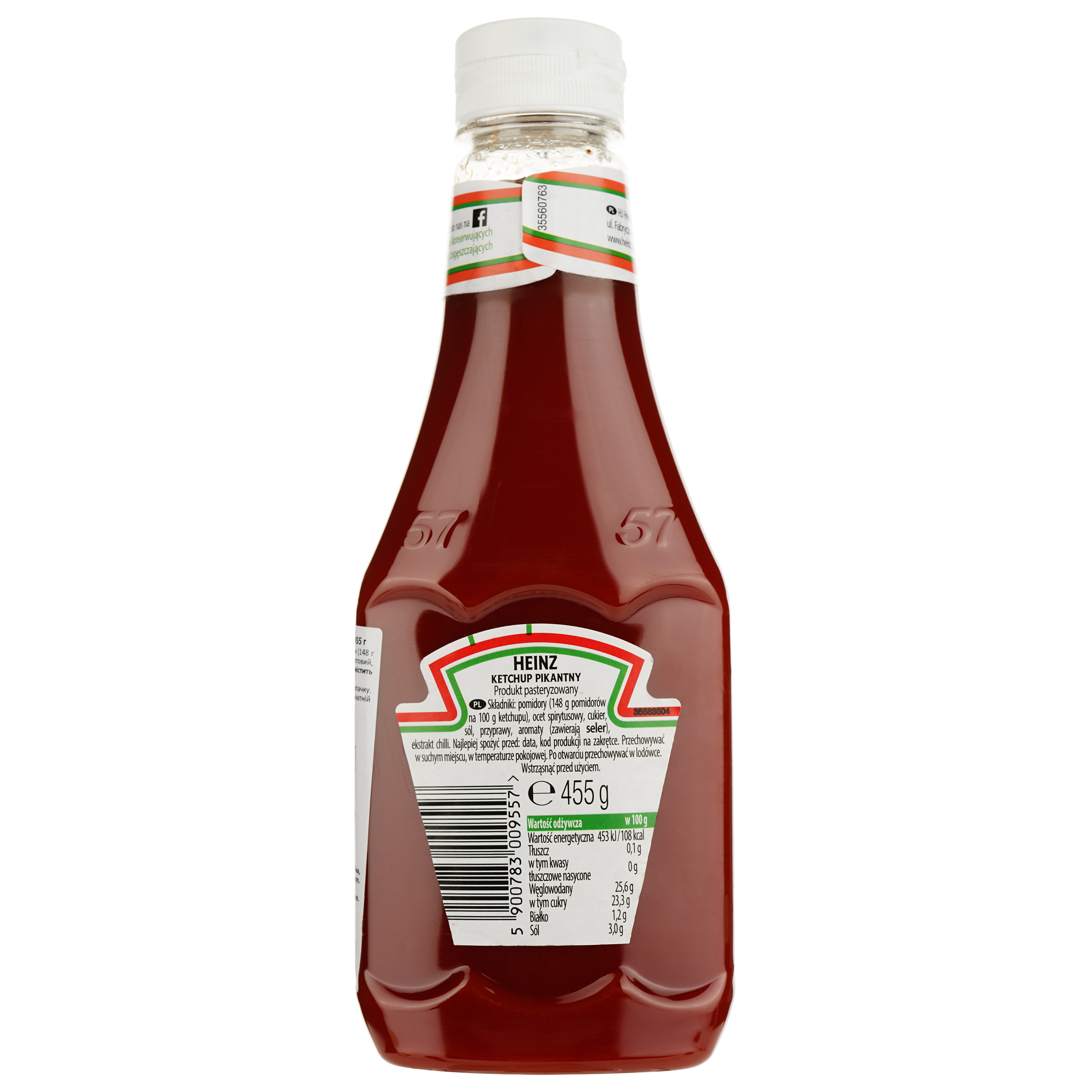 Кетчуп Heinz томатный острый, 455 г (928496) - фото 2