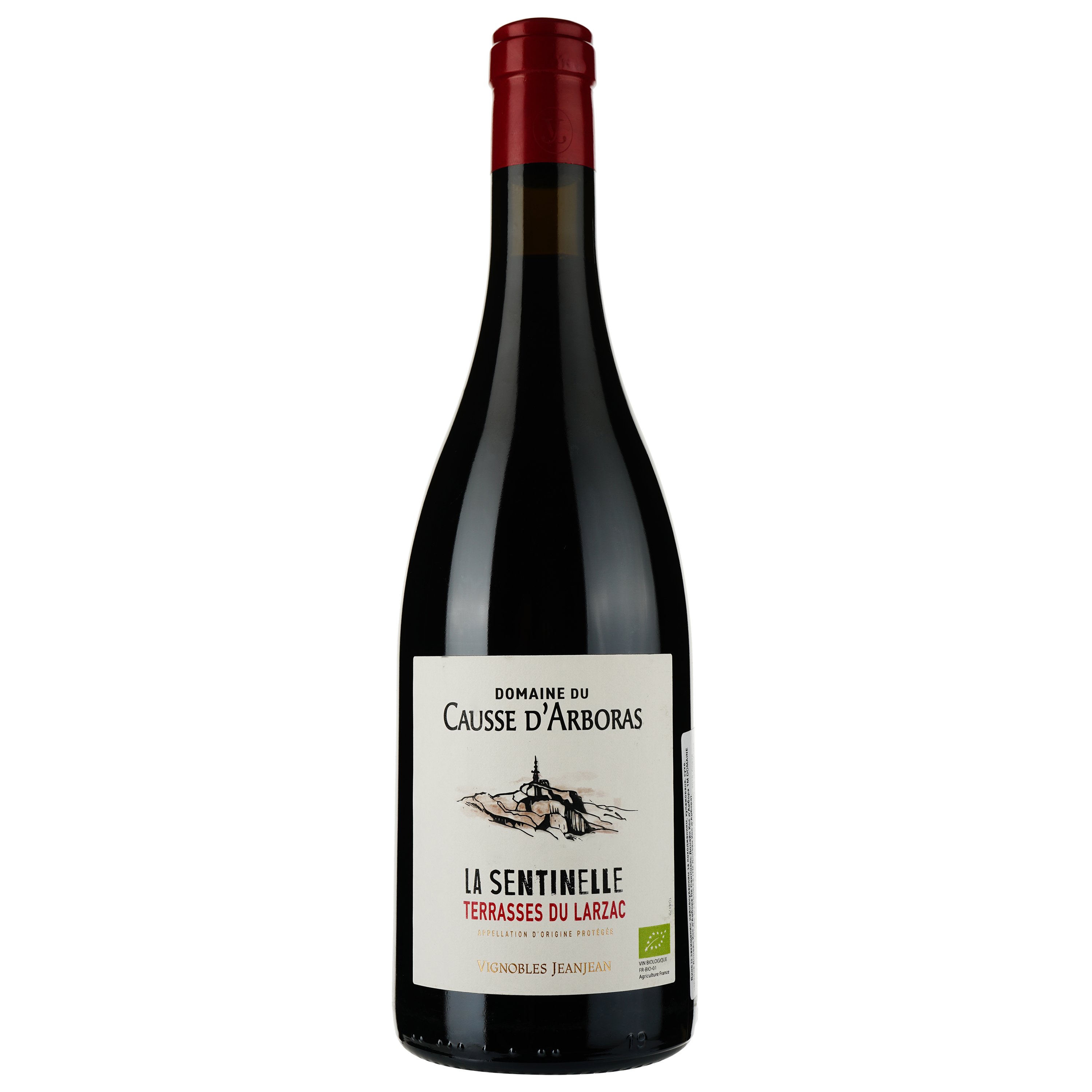 Вино Vignobles Jeanjean Terrasses Du Larzac La Sentinelle Domaine Causse D'arboras Bio 2019 червоне сухе 0.75 л - фото 1