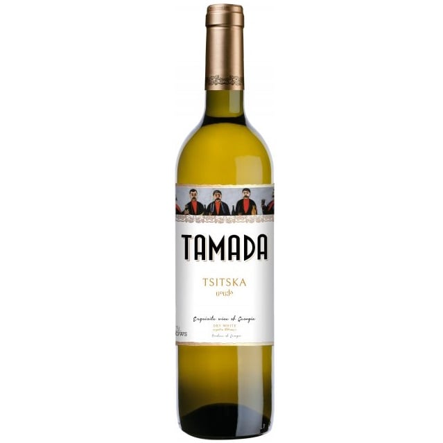 Вино Tamada Tsitska, белое, сухое, 11-14,5%, 0,75 л - фото 1