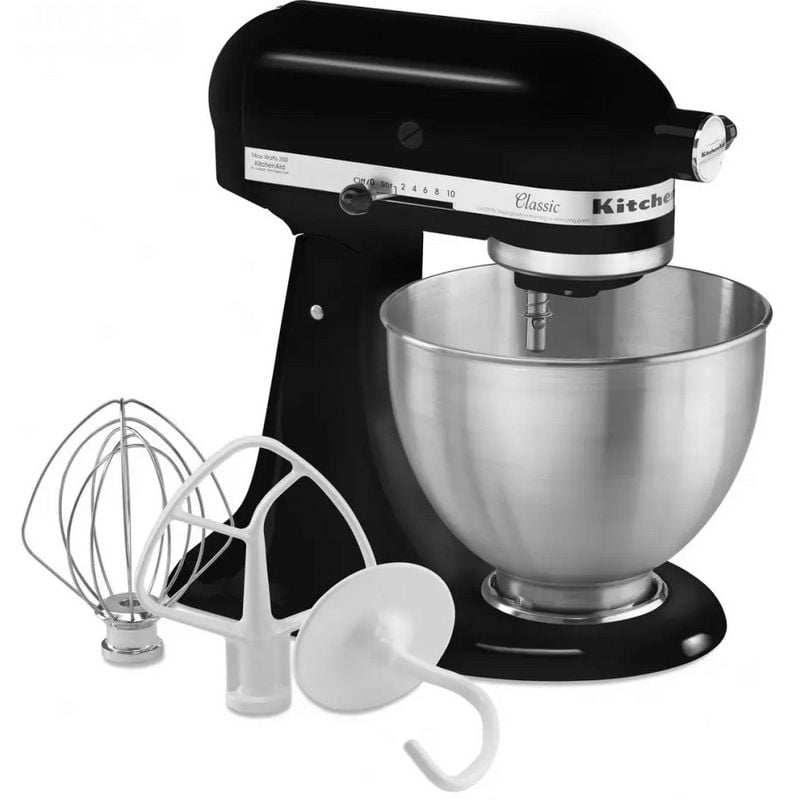 Планетарный миксер KitchenAid Classic 4.3 л черный (5K45SSEOB) - фото 3