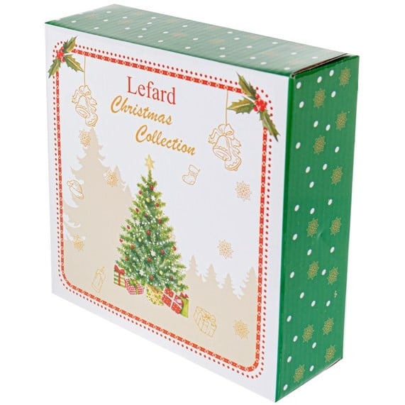Салатник Lefard Christmas Delight, 16 см, білий із зеленим (985-149) - фото 3