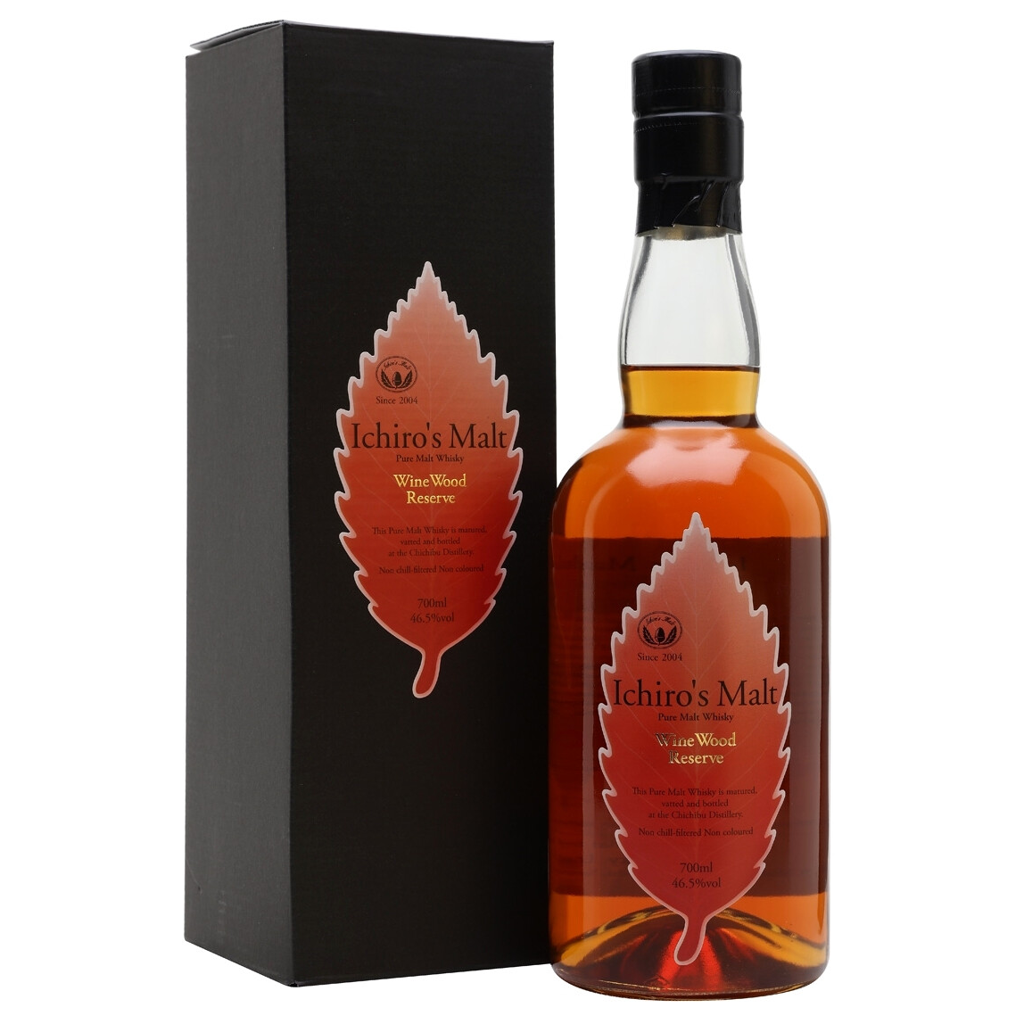 Виски Ichiro's Wine Wood Reserve Blended Malt Japanese Whisky, в подарочной упаковке, 46,5%, 0,7 л - фото 1