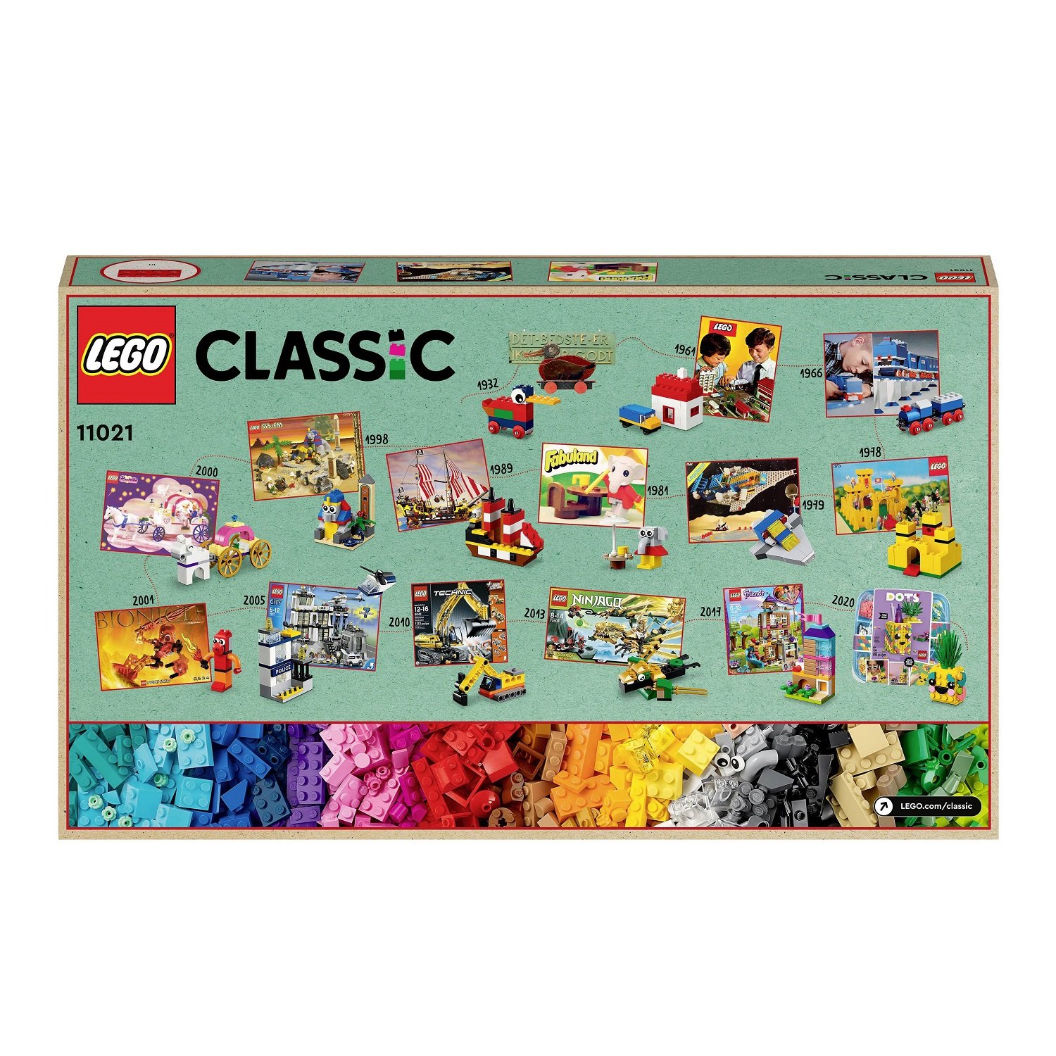 Конструктор LEGO Classic 90 років гри, 1100 деталей (11021) - фото 2