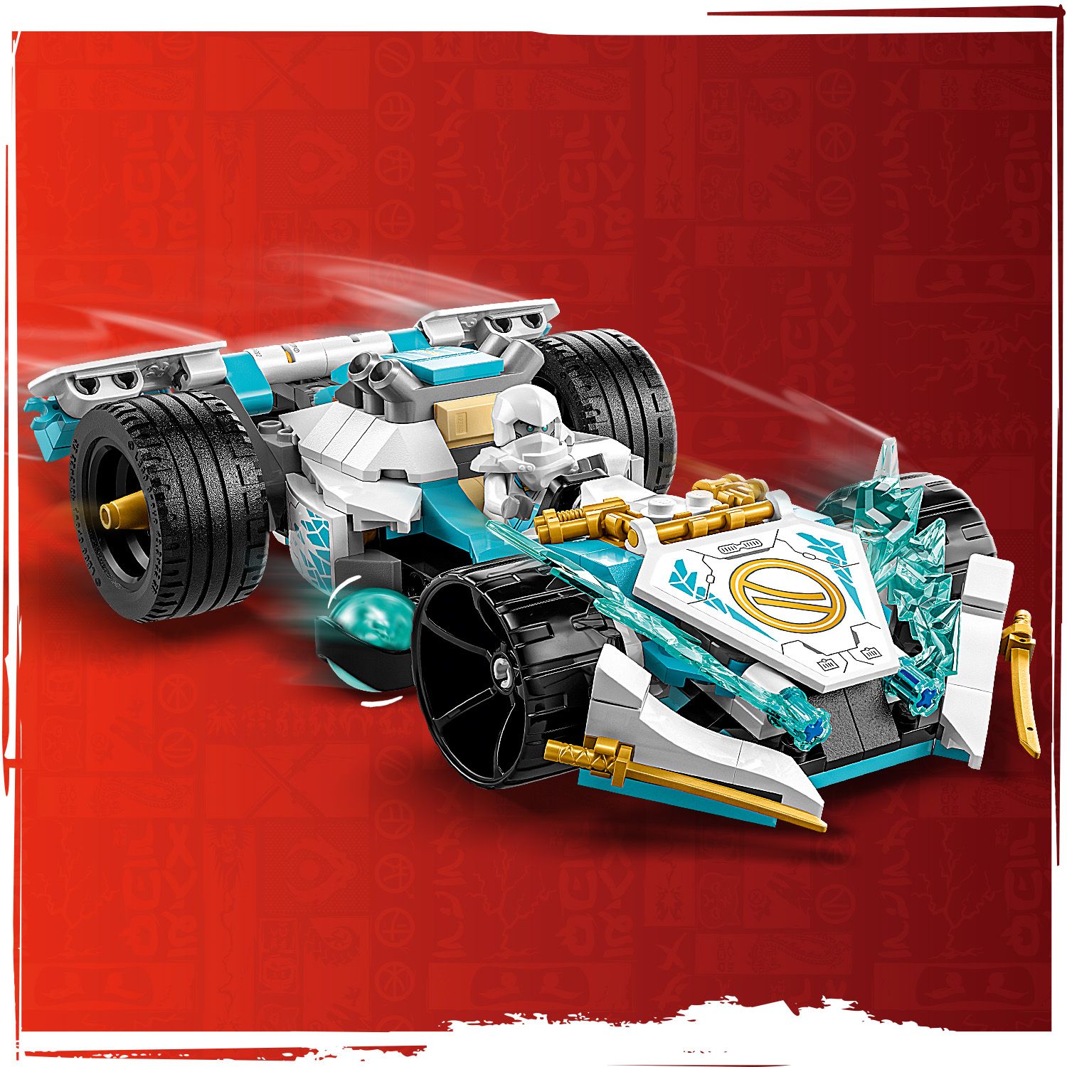 Конструктор LEGO Ninjago Суперсила дракона Зейна автомобіль для перегонів спін-джитсу, 307 деталей (71791) - фото 6