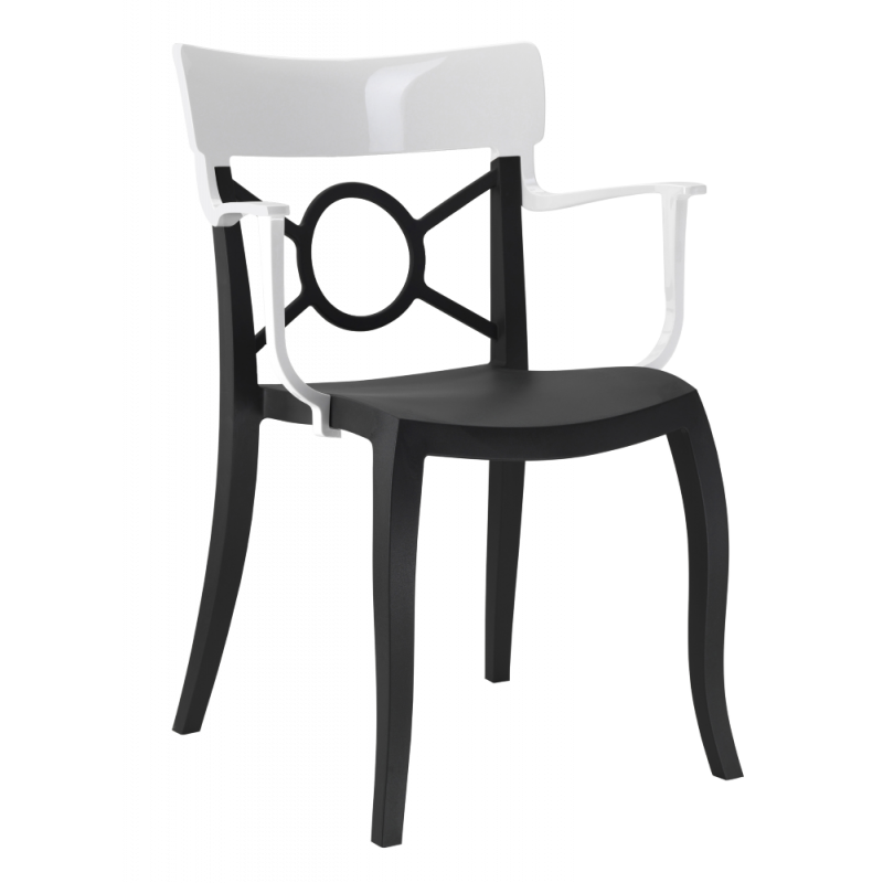 Кресло Papatya Opera-K, черный с белым (4823052300883) - фото 1