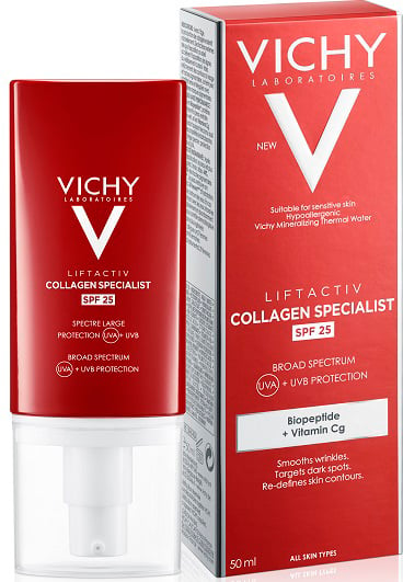 Антивіковий крем-догляд для корекції зморшок та контуру обличчя Vichy LiftActiv Collagen Specialist SPF25, 50 мл - фото 5