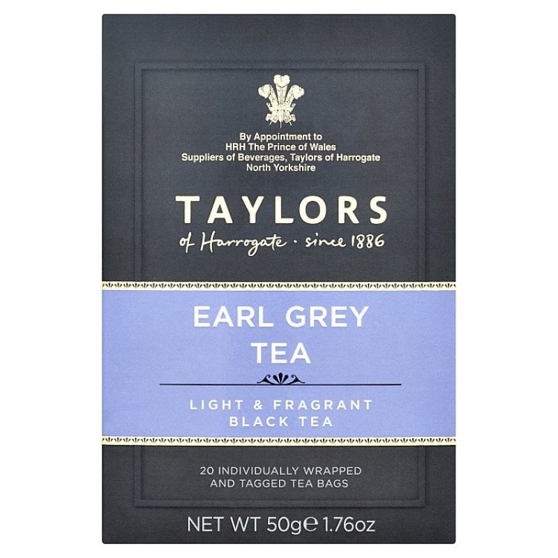 Чай черный Taylors of Harrogate Earl Grey, 20 пакетиков (802592) - фото 1