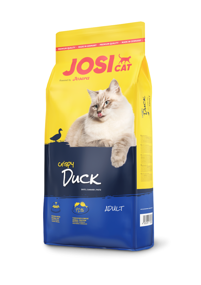 Сухий корм для дорослих кішок Josera JosiCat Crispy Duck, з качкою, 10 кг - фото 1