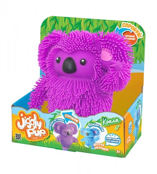 Інтерактивна іграшка Jiggly Pup Запальна Коала, фіолетова (JP007-PU) - фото 5