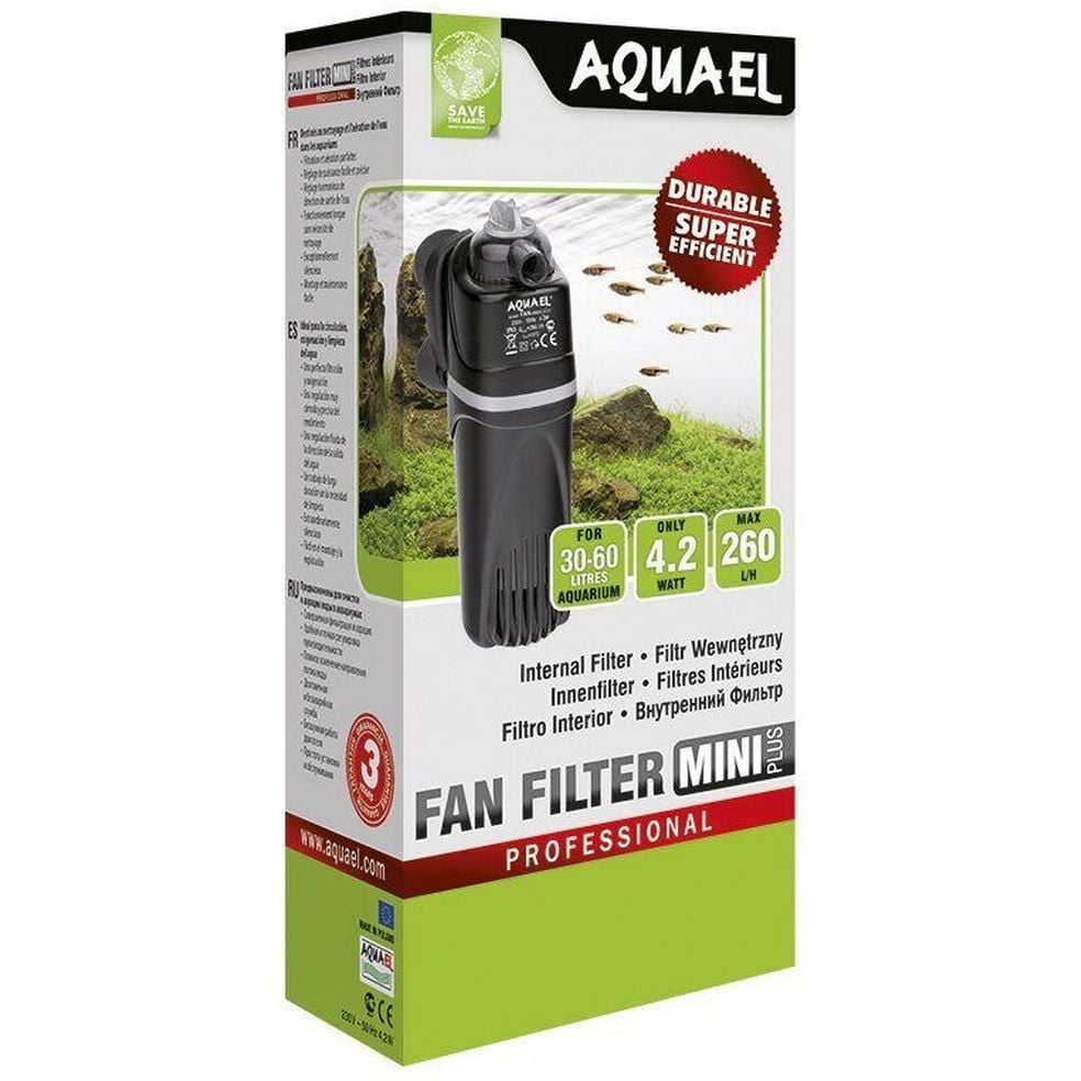 Внутренний фильтр Aquael Fan Mini Plus, для аквариумов 30-60 л - фото 1
