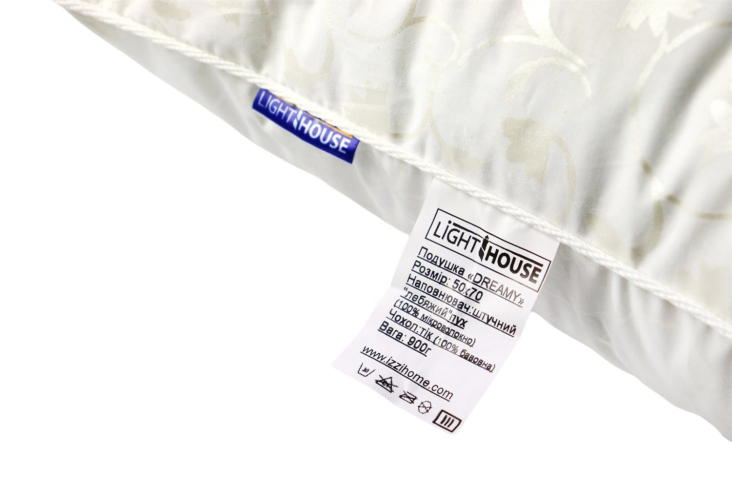 Подушка LightHouse Dreamy Лебединий пух 50х70 см біла (607645) - фото 4