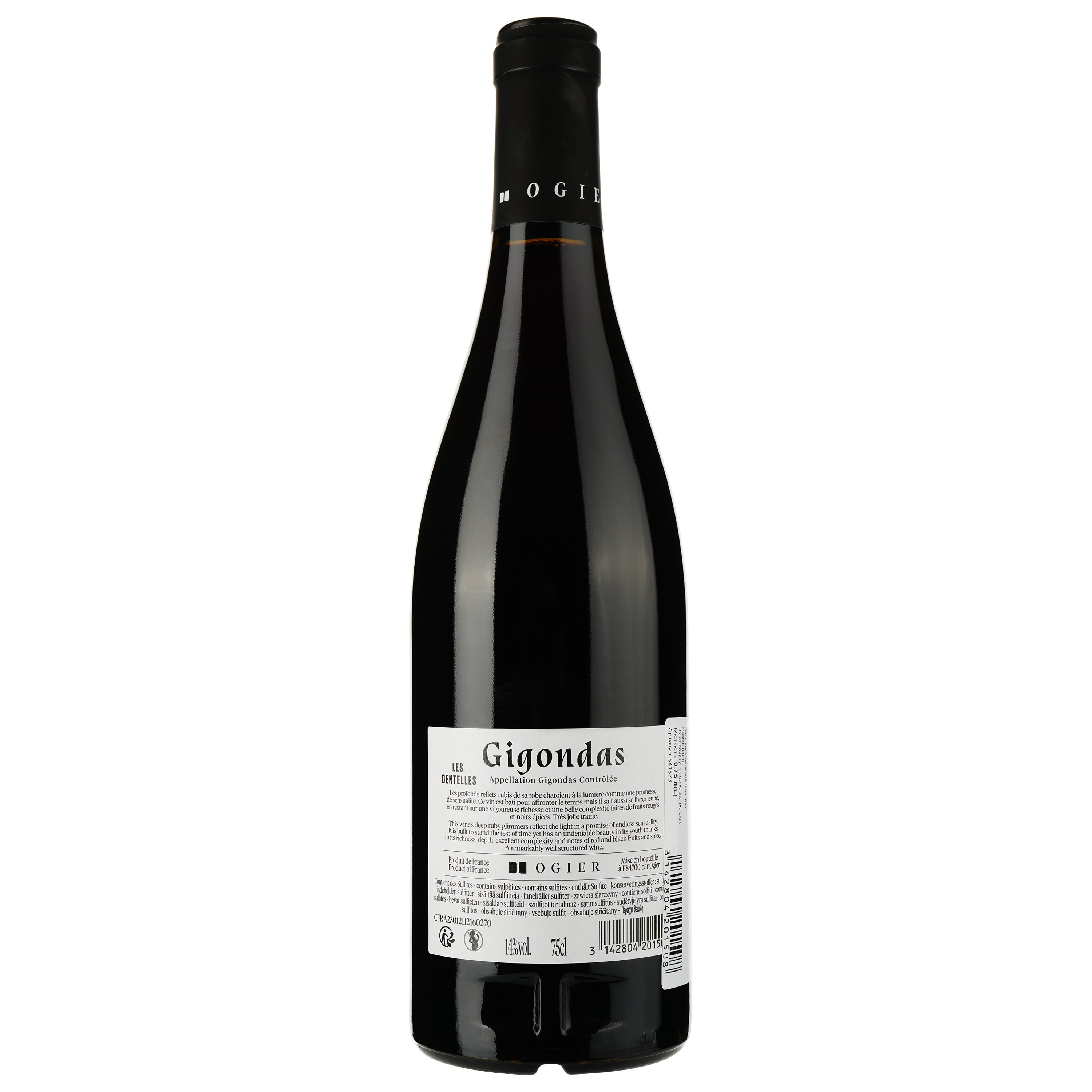 Вино Ogier Gigondas Les Dentelles 2021 красное сухое 0.75 л - фото 2